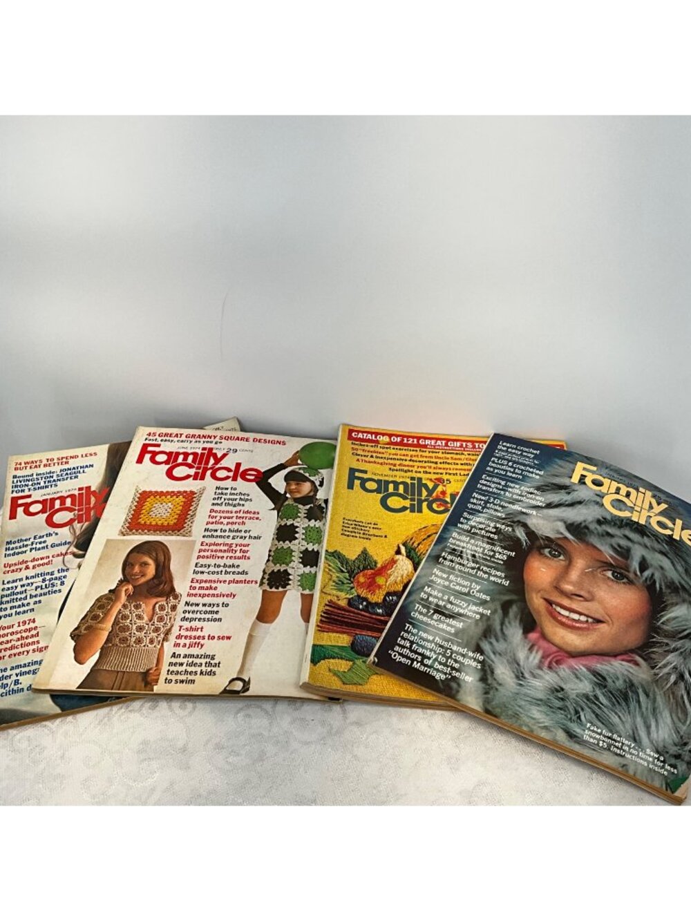 Vintage Family Circle Magazines Lot Of 4 From 1973-1974